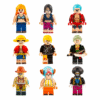 Pirate Ship Building Set with 9 Custom Mini Figures and Accessories, Brick Compatible Display Toy