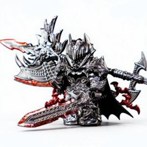 Dark Fantasy Dark Lord Warrior Custom Minifigure Battle Armor &amp; Weaponry Epi