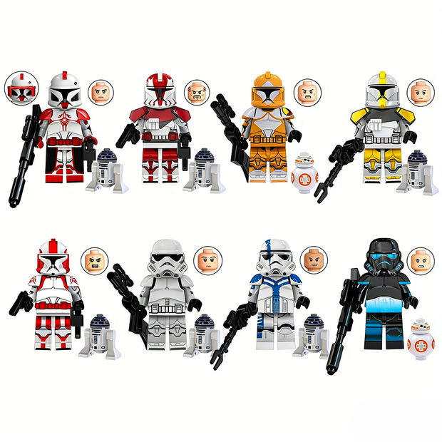 8pcs Commander Fox Bly Stone Trooper Custom Minifigure Set product image