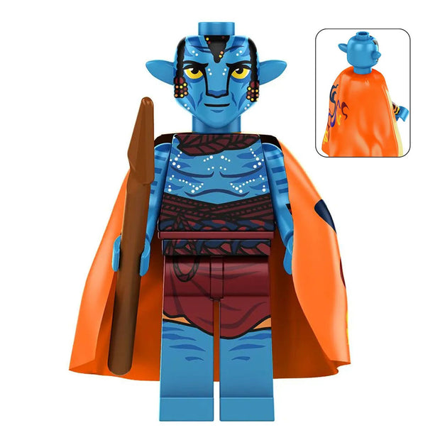 Dr. Norm Spellman Blue Warrior Custom Minifigure with Staff product image