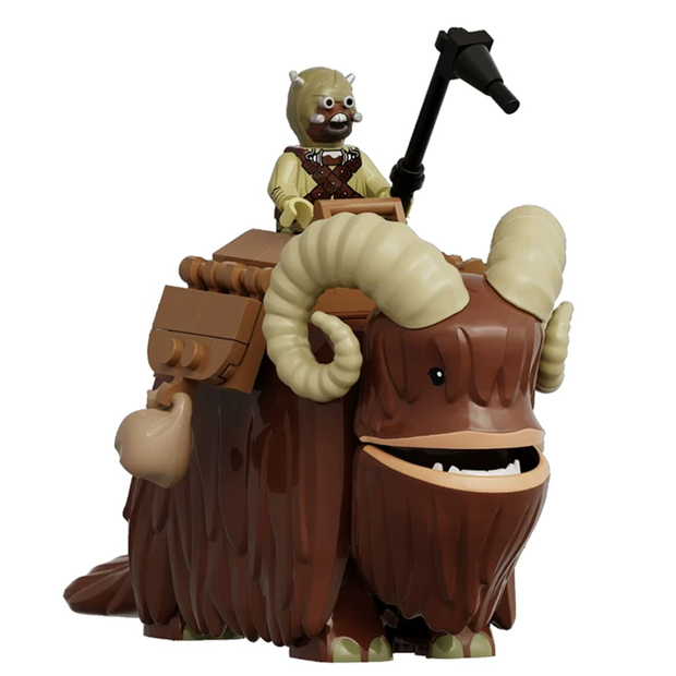 Scout Rider with Bantha Custom Brick Figure Set product image