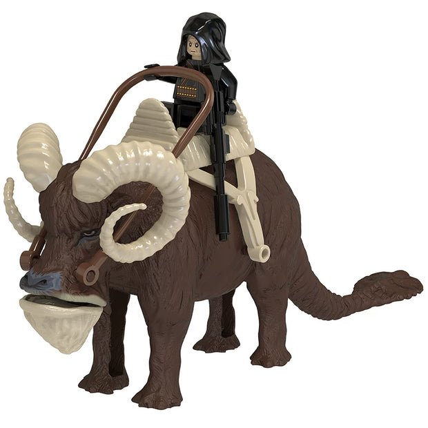 Din Djarin Style Rider with Bantha Custom Figure Set product image