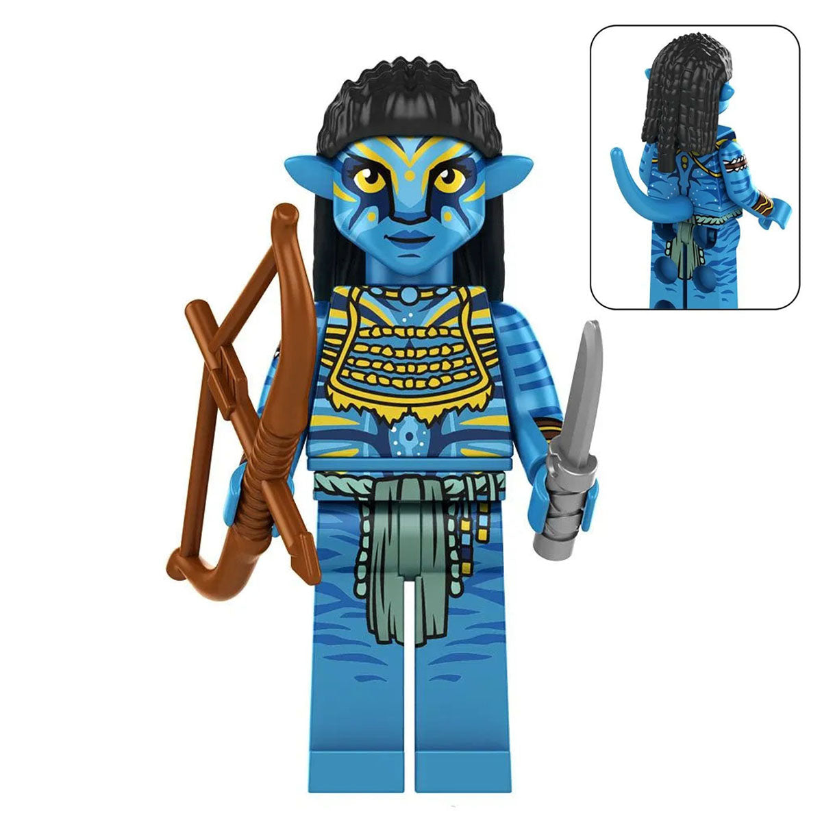 Neytiri Archer Custom Minifigure with Bow and Knife product image