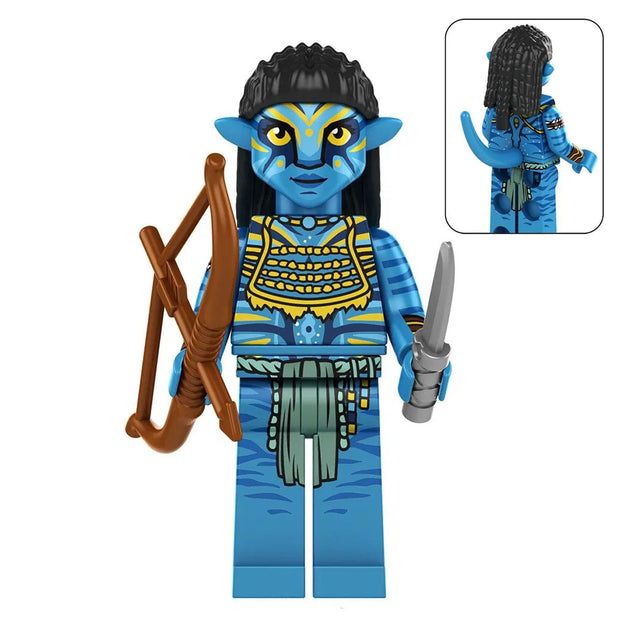 Neytiri Archer Custom Minifigure with Bow and Knife product image