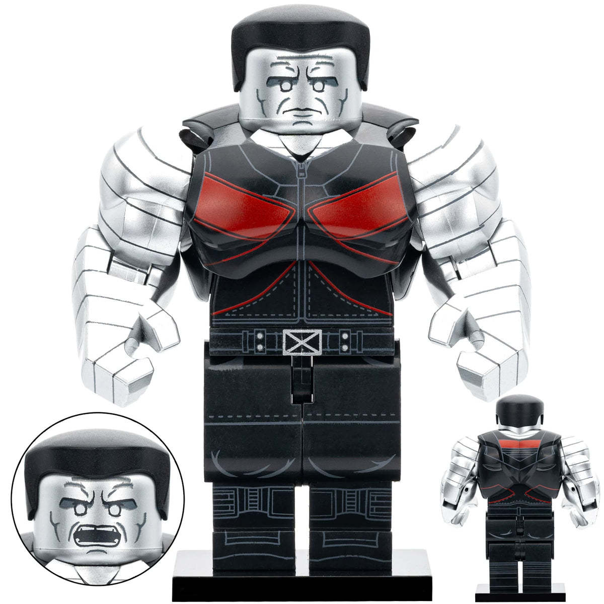 Colossus Big Figure Red Black Armor with Stand