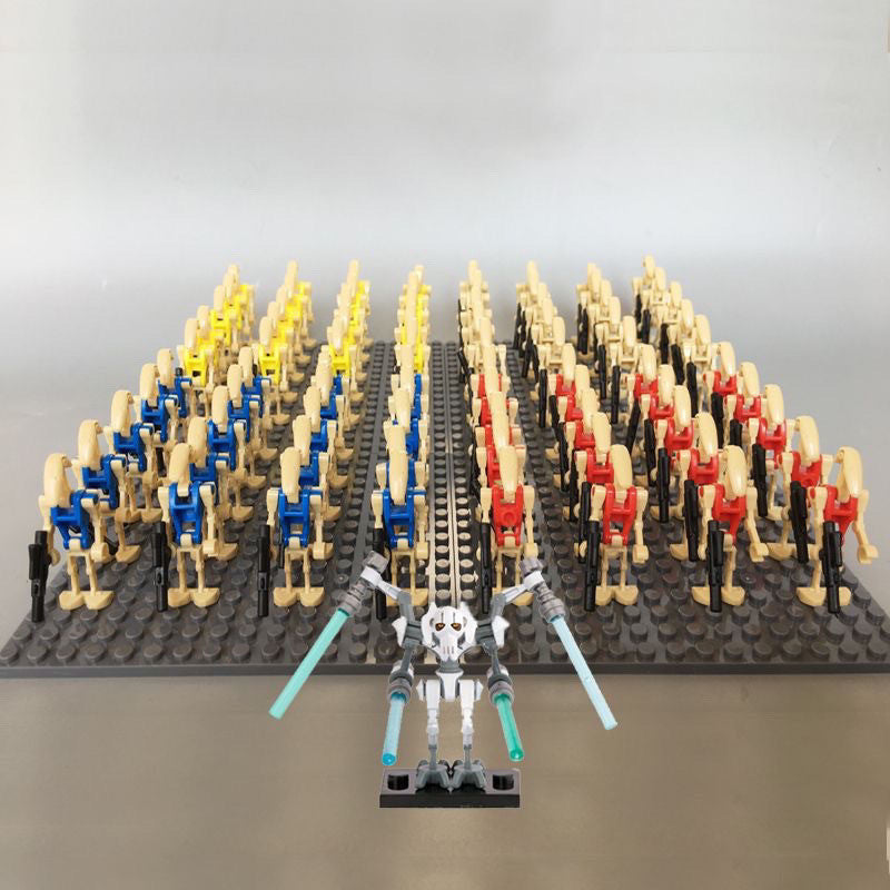 General Grievous with 20 B1 Battle Droids Custom Minifigure Army Set