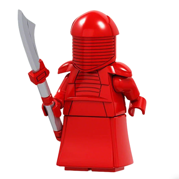 Imperial Royal Guard Red Armor Spear Custom Minifigure