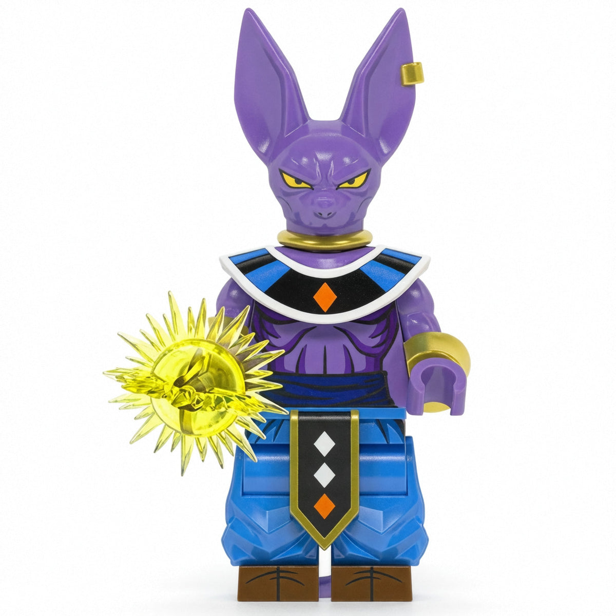 Beerus Destroyer Form Custom Minifigure with Energy Sphere product image