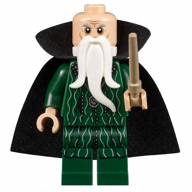 Salazar Slytherin Custom Brick-Compatible Mini Figure with Wand