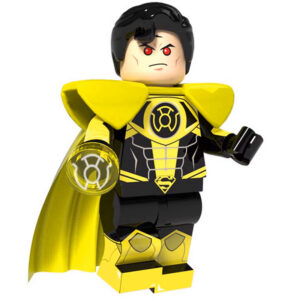 Superman Yellow Lantern Custom Minifigure Power Ring Cape Villainous Pose Premiu