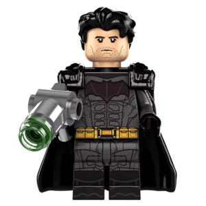 Batman Custom Minifigure Armored Battle Suit Holding Weapon Movie Accurate Detai