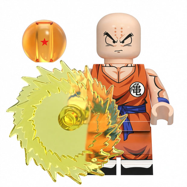 Krillin Custom Minifigure with Energy Attack product image