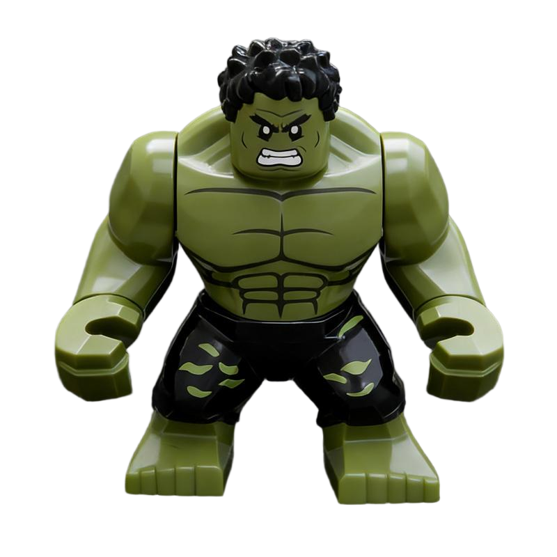 Hulk Green Muscular Black Pants Custom Big Figure