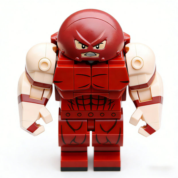 Juggernaut Red Helmet Muscular Villain Custom Big Figure