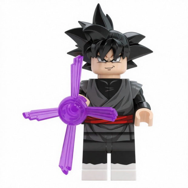 Goku Black Custom Minifigure Base Form with Energy Weapon product image