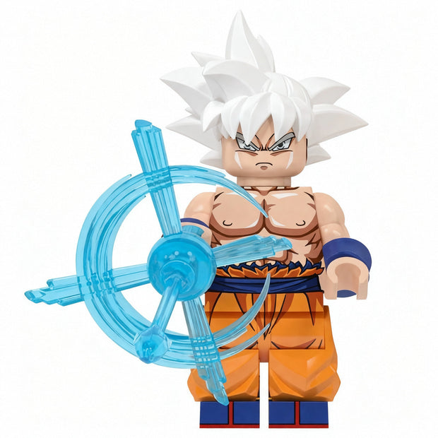 Son Goku Ultra Instinct Custom Minifigure with Energy Aura product image