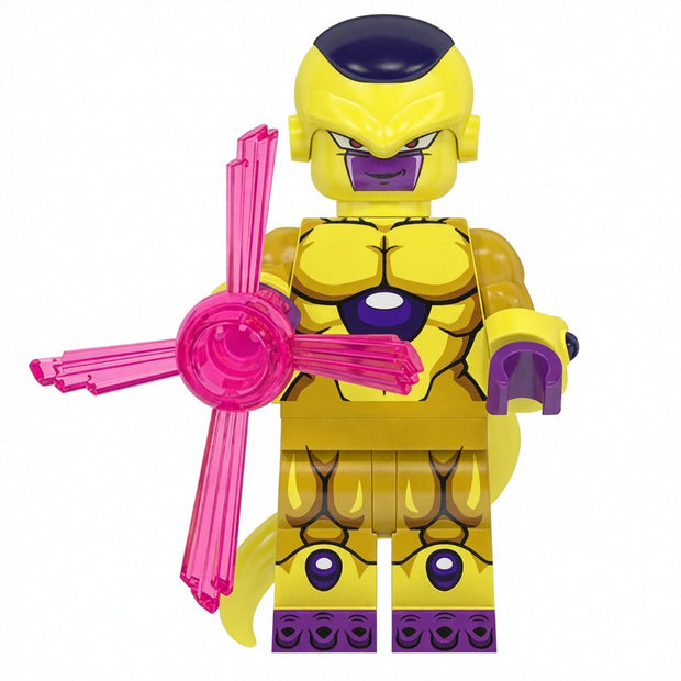 Golden Frieza Custom Minifigure with Energy Weapon product image