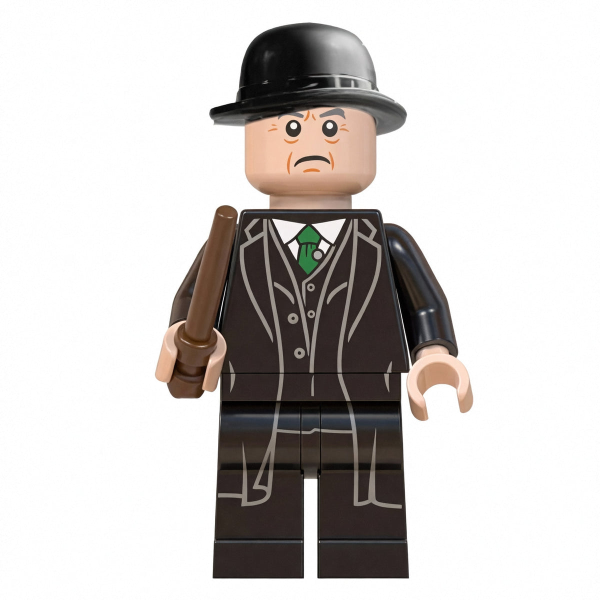 Cornelius Fudge Custom Brick-Compatible Mini Figure with Wand