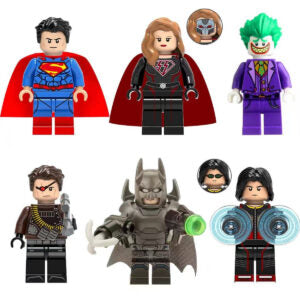 6pcs Superman Supergirl Joker Deadshot Armored Batman Shockwave Custom Minifi