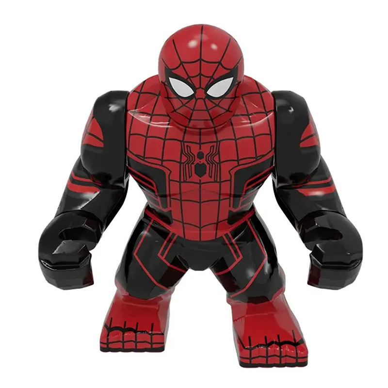 Spider-Man Red Black Web Suit Custom Big Figure