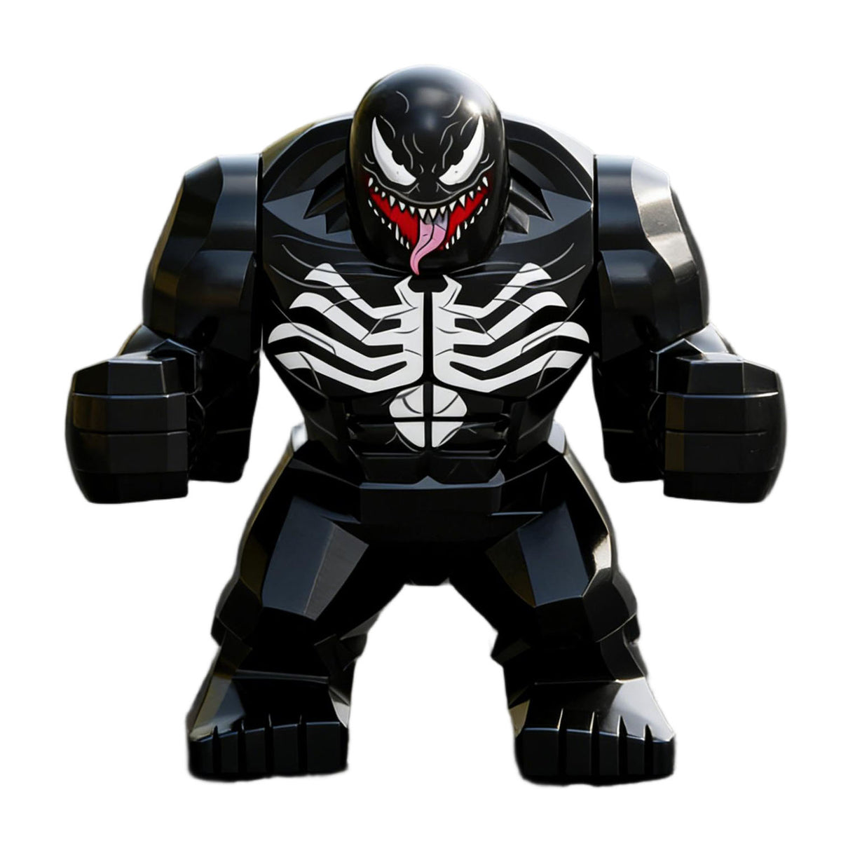 Venom Black Symbiote White Spider Emblem Custom Big Figure