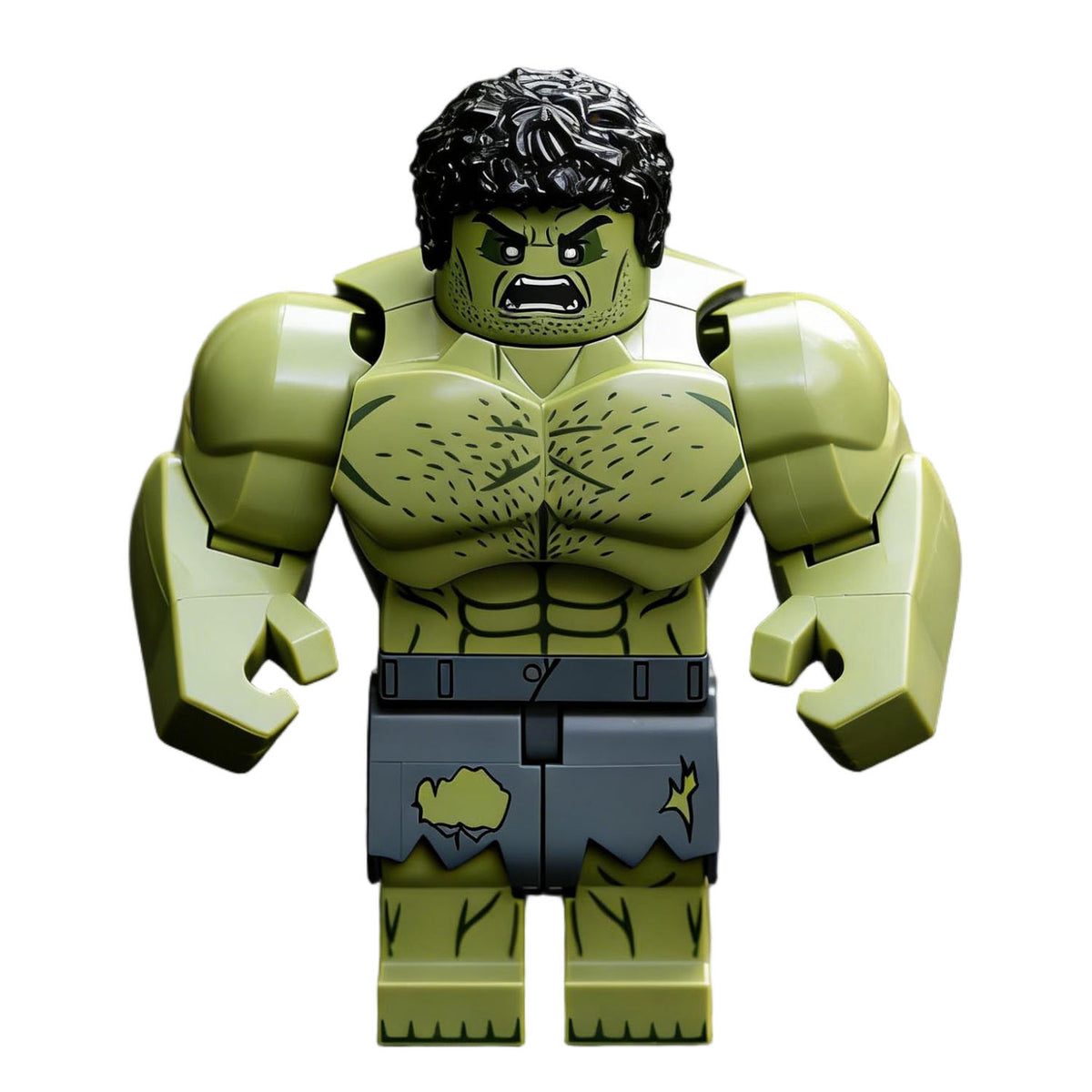 Incredible Hulk Gray Ripped Pants Custom Big Figure