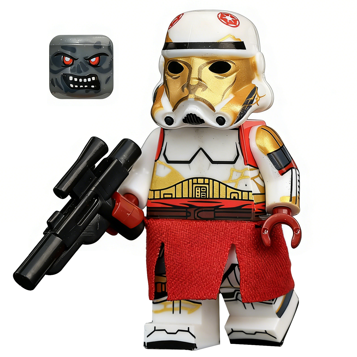 Captain Enoch Custom Minifigure Gold Mask Armor Form product image