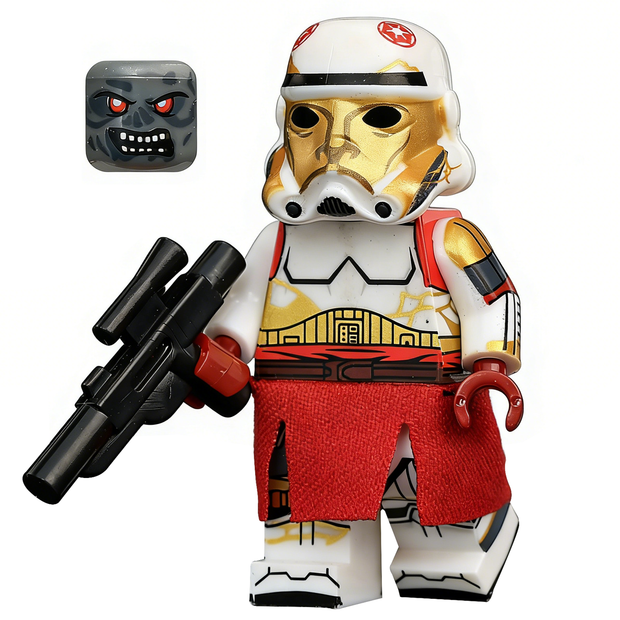 Captain Enoch Custom Minifigure Gold Mask Armor Form product image