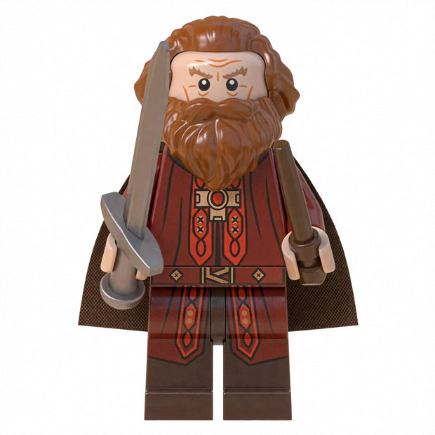 Godric Gryffindor Custom Brick-Compatible Mini Figure with Sword