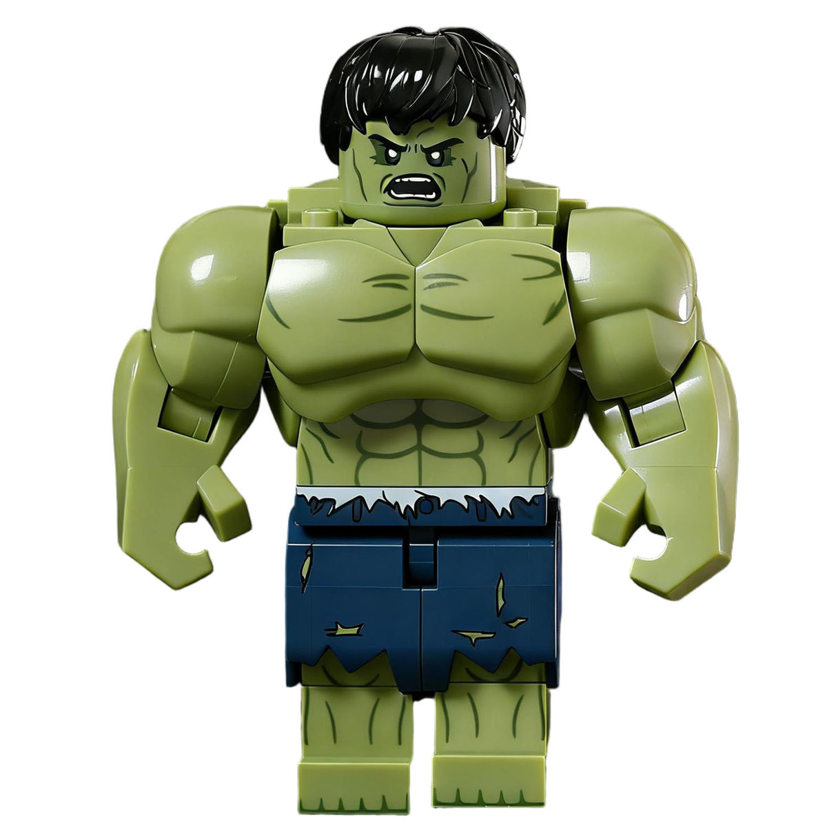 Classic Hulk Green Muscular Blue Pants Custom Big Figure