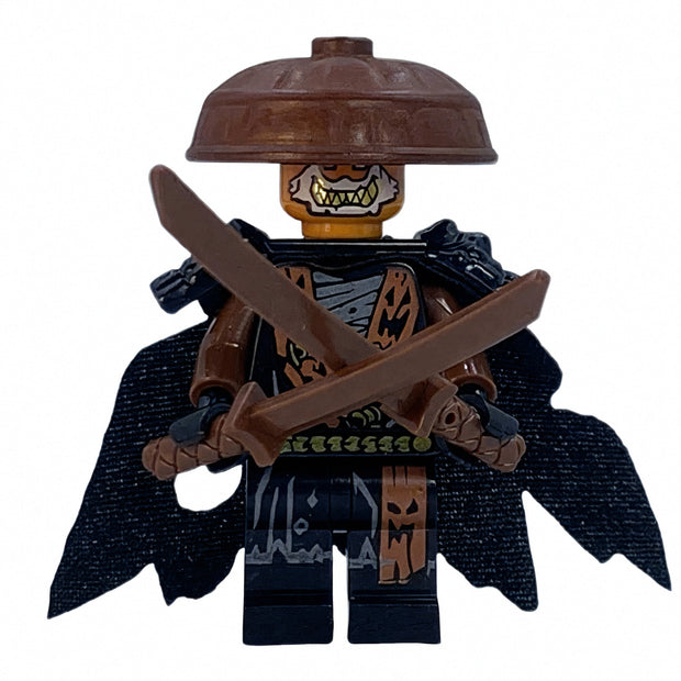 Nokt Ninja Warrior Custom Brick-Compatible Mini Figure with Dual Swords