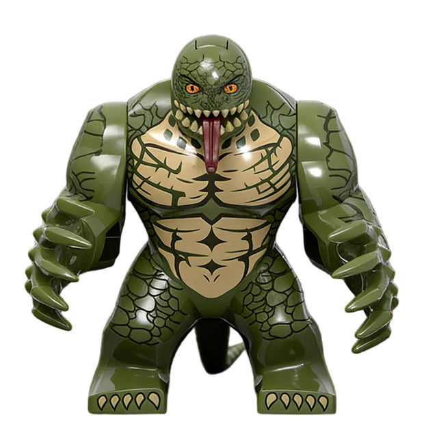 Lizard Big Figure Green Scaled Skin Display Collectible