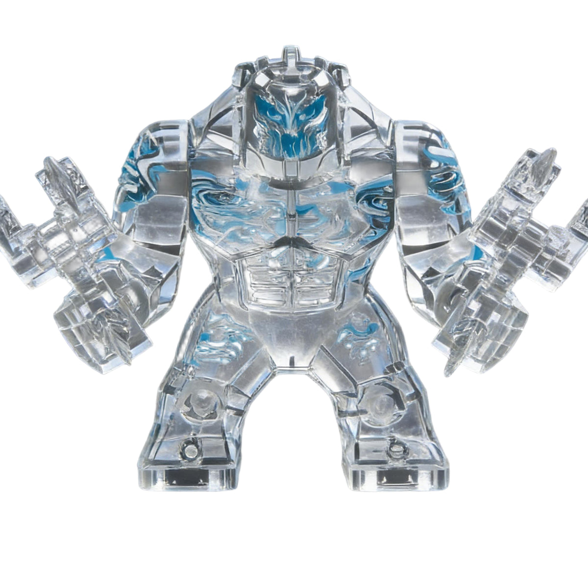 Water Element Armored Big Figure Cracked Blue Collectible