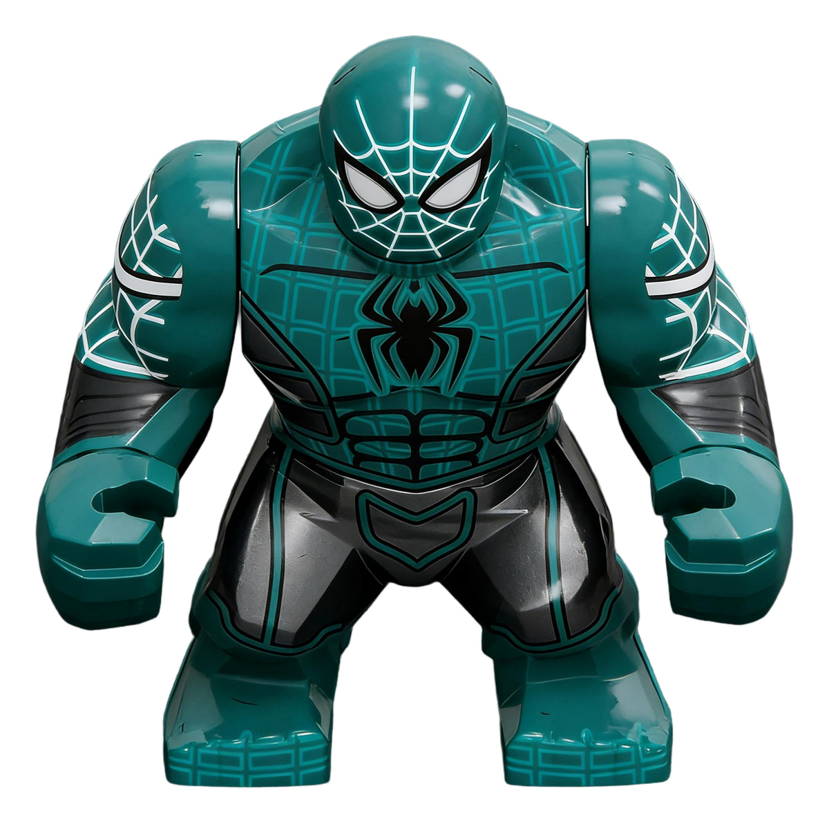 Spider-Man Teal Black Web Suit Custom Big Figure