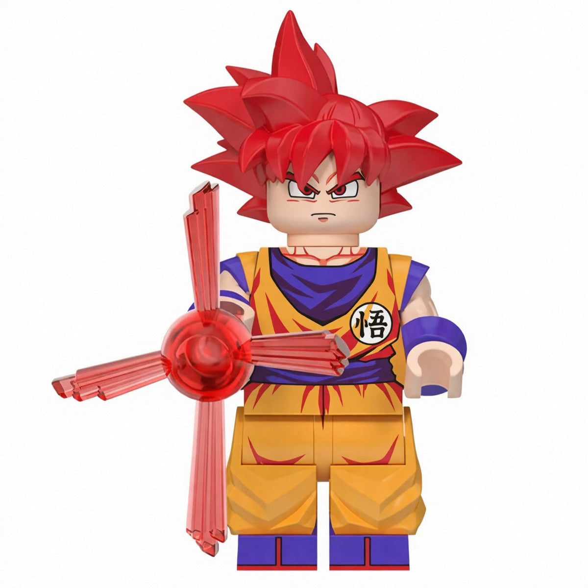 Son Goku Super Saiyan God Custom Minifigure with Energy Sword product image