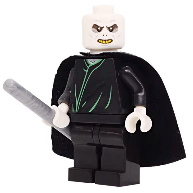 Severus Snape Custom Brick-Compatible Mini Figure with Wand
