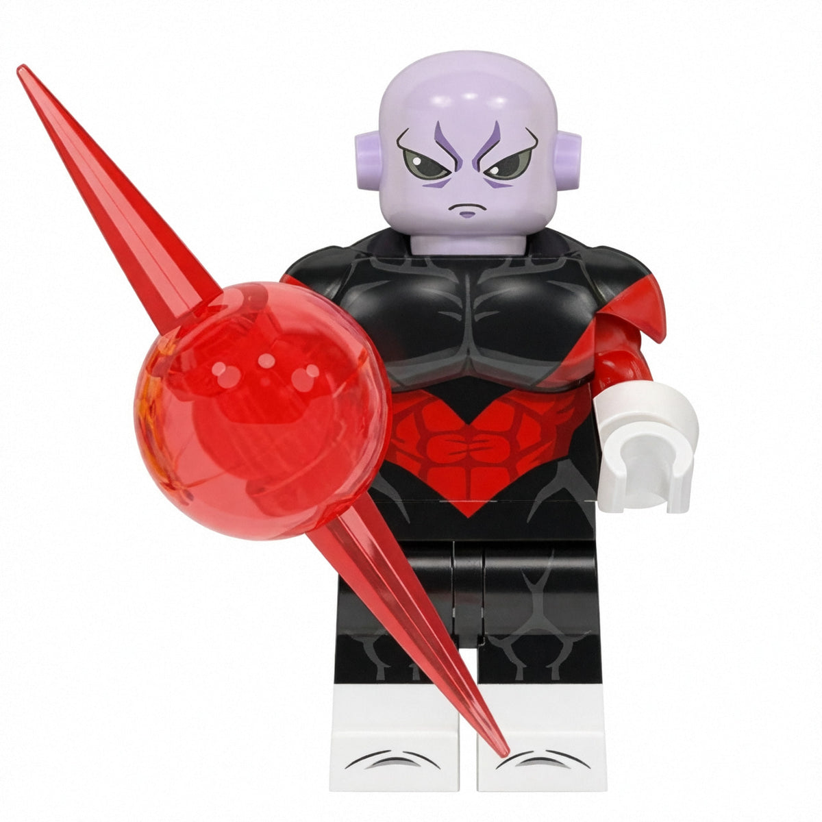 Jiren Red Black Suit Custom Minifigure with Energy Sphere product image