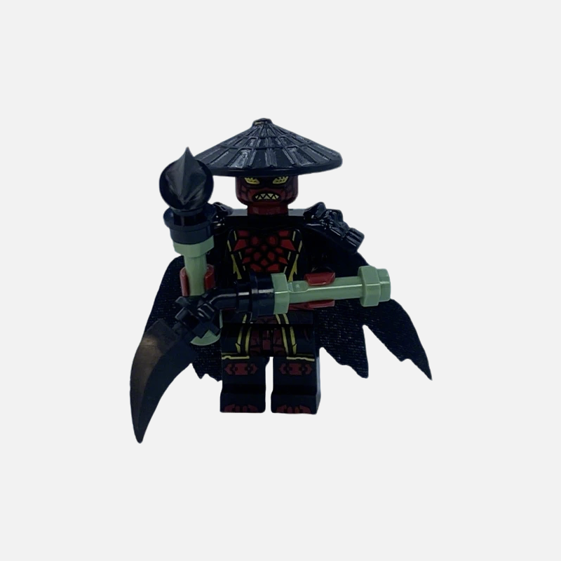 Drix Wolf Mask Warrior Custom Brick-Compatible Mini Figure with Weapon