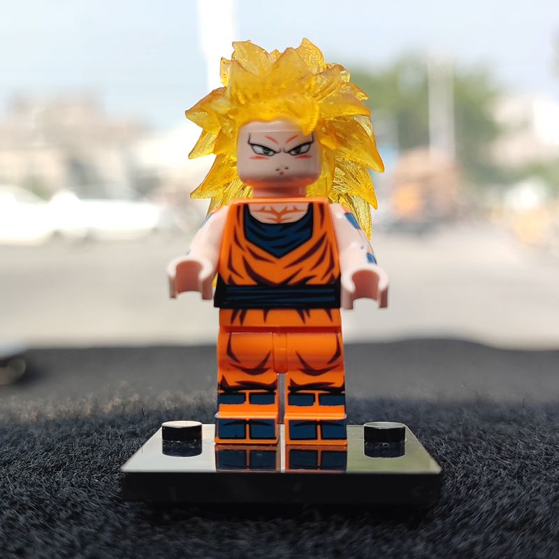 Goku SSJ3 Custom Minifigure with Dragon Aura Display Base product image