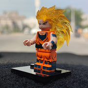 Goku SSJ3 Custom Minifigure with Dragon Aura Display Base product image