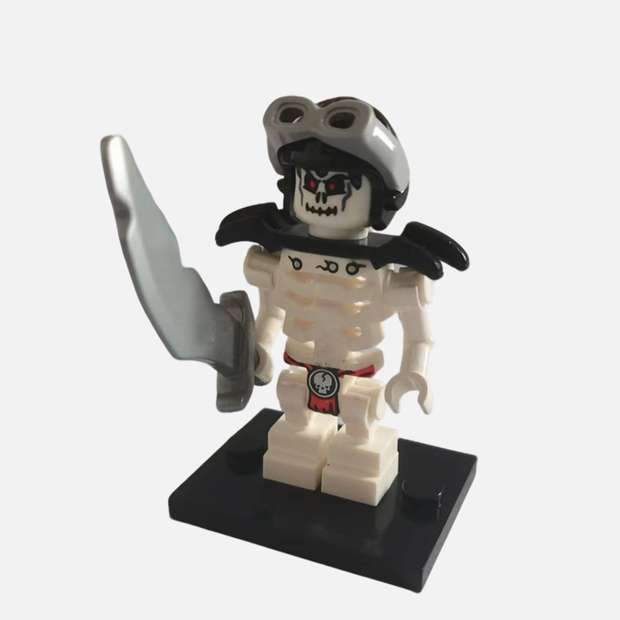Pirate Skeleton Raider Custom Brick-Compatible Mini Figure with Sword